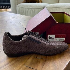 Mezlan "Vero" Mocha Genuine Snake Shoes 15413-SN. Size 10 1/2.  Never worn.